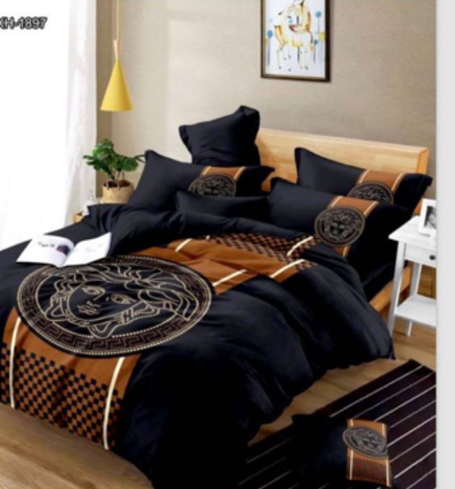 100% Comfortable 220 TC King Size Double Bedsheet Digital Print - 275 X 275 CM with 2 Pillow Covers - 3 Pcs Set