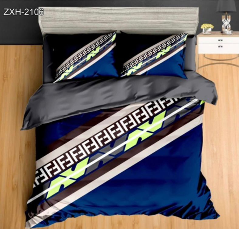 100% Comfortable 220 TC King Size Double Bedsheet Digital Print - 275 X 275 CM with 2 Pillow Covers - 3 Pcs Set