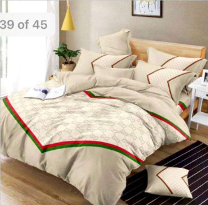 King Size Double Bedsheet Digital Print - 275 X 275 CM with 2 Pillow Covers - 3 Pcs Set