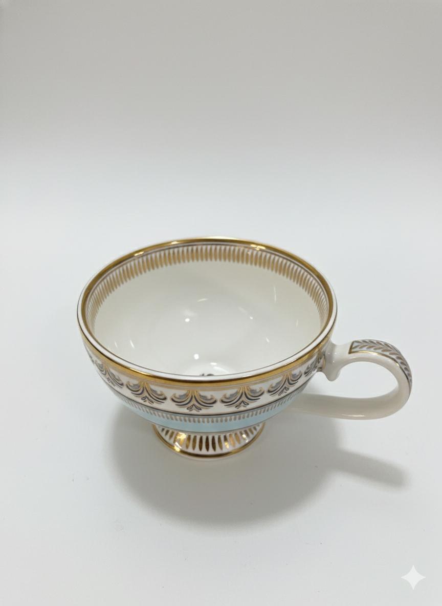 Fine Bone China printed Cup and Saucer Pink (Set of 6)