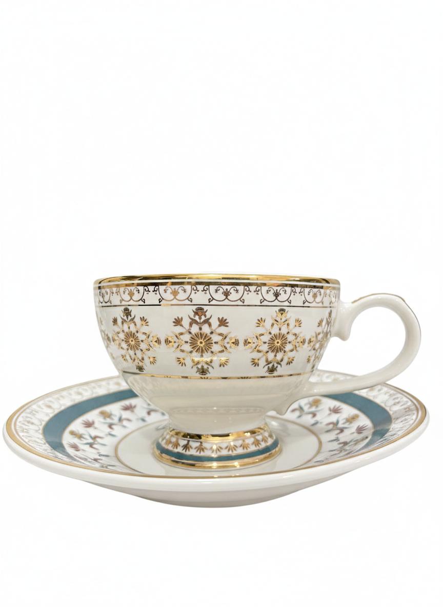 Fine Bone China printed Cup and Saucer (Set of 6)