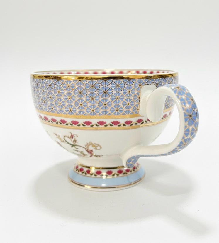 Fine Bone China printed Cup and Saucer (Set of 6)
