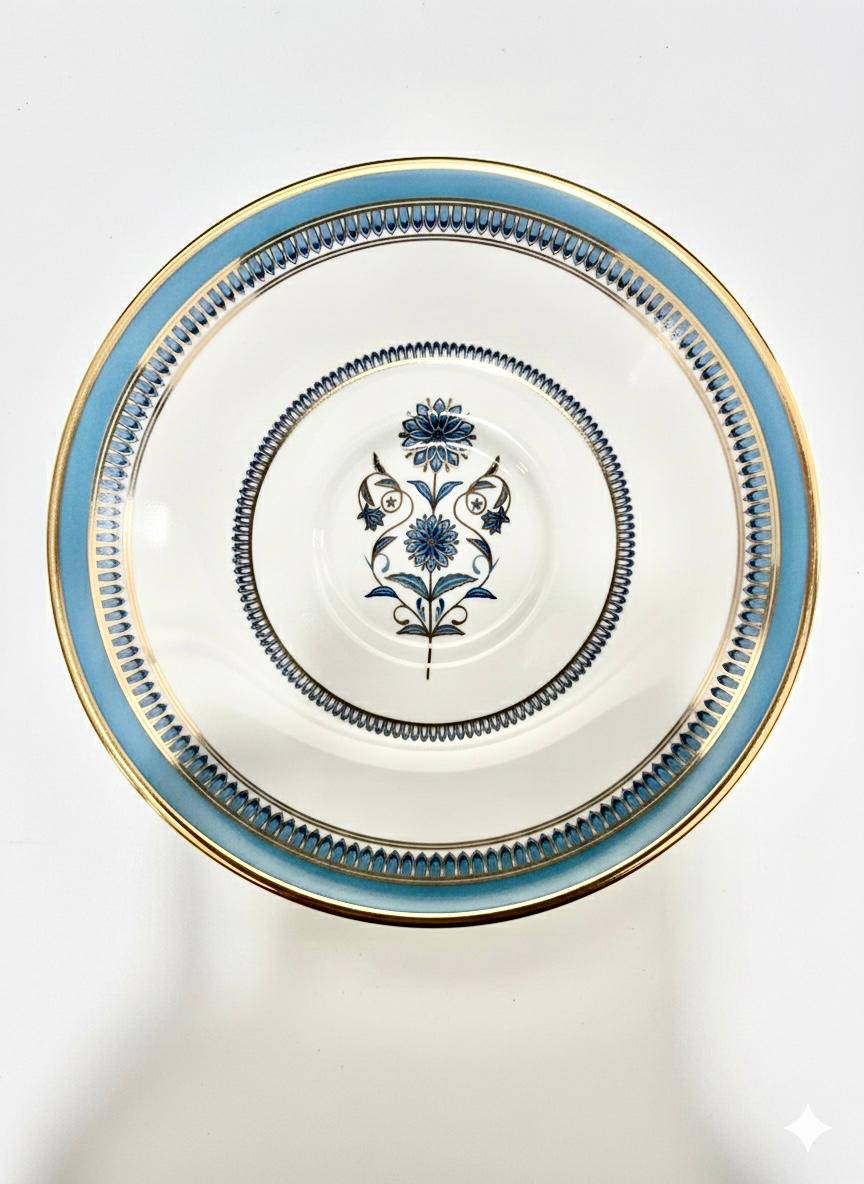 Fine Bone China printed Cup and Saucer Pink (Set of 6)