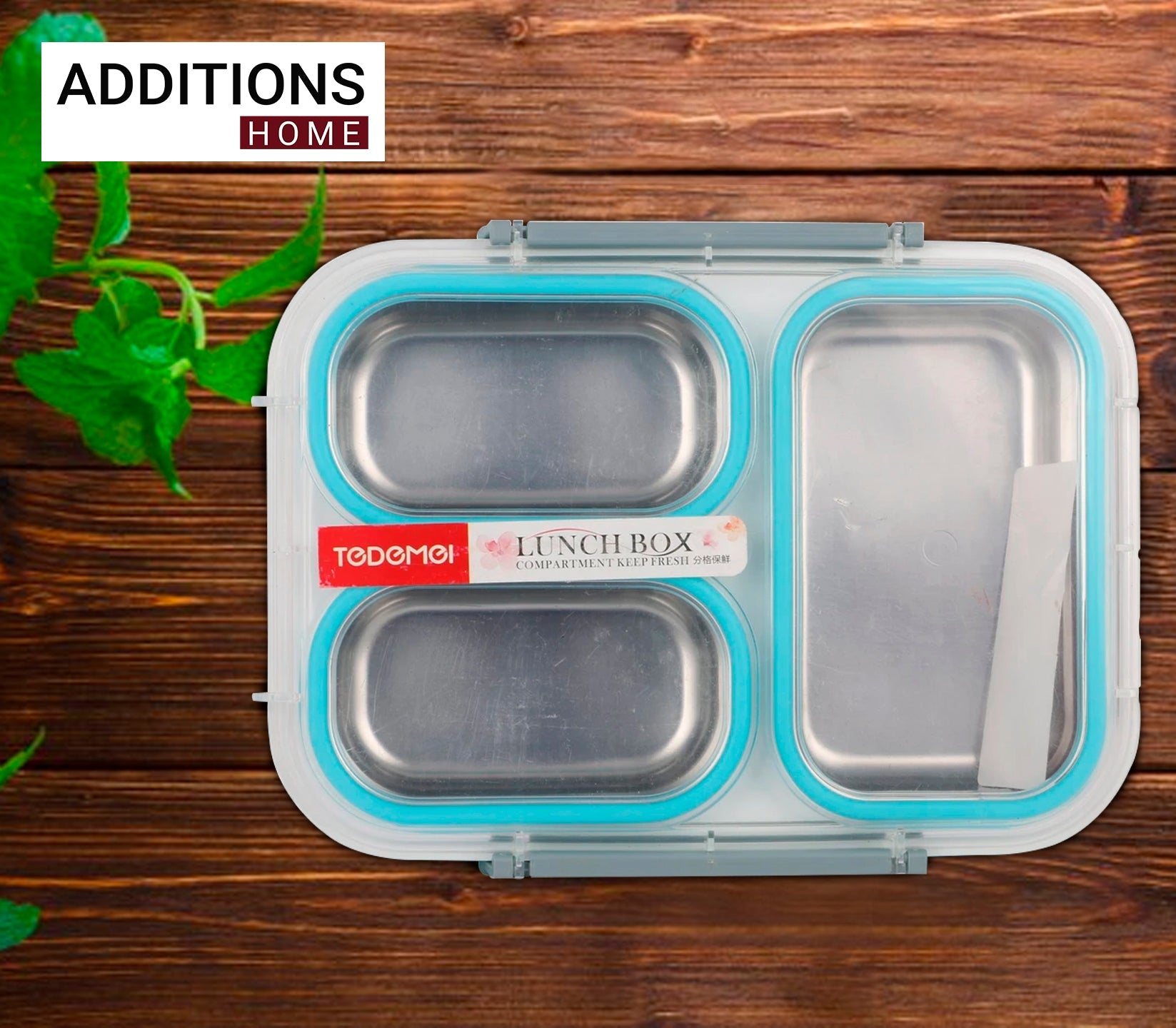 Stainless Steel Insulated Lunch Box with 3 Compartments 1.2 ltrs, 6540