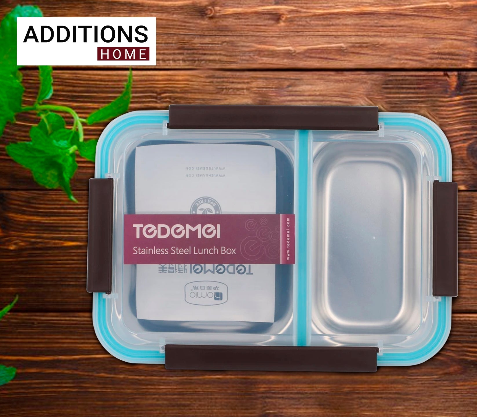 Stainless Steel Insulated 2 Compartment Lunch Box, 750ML 6561