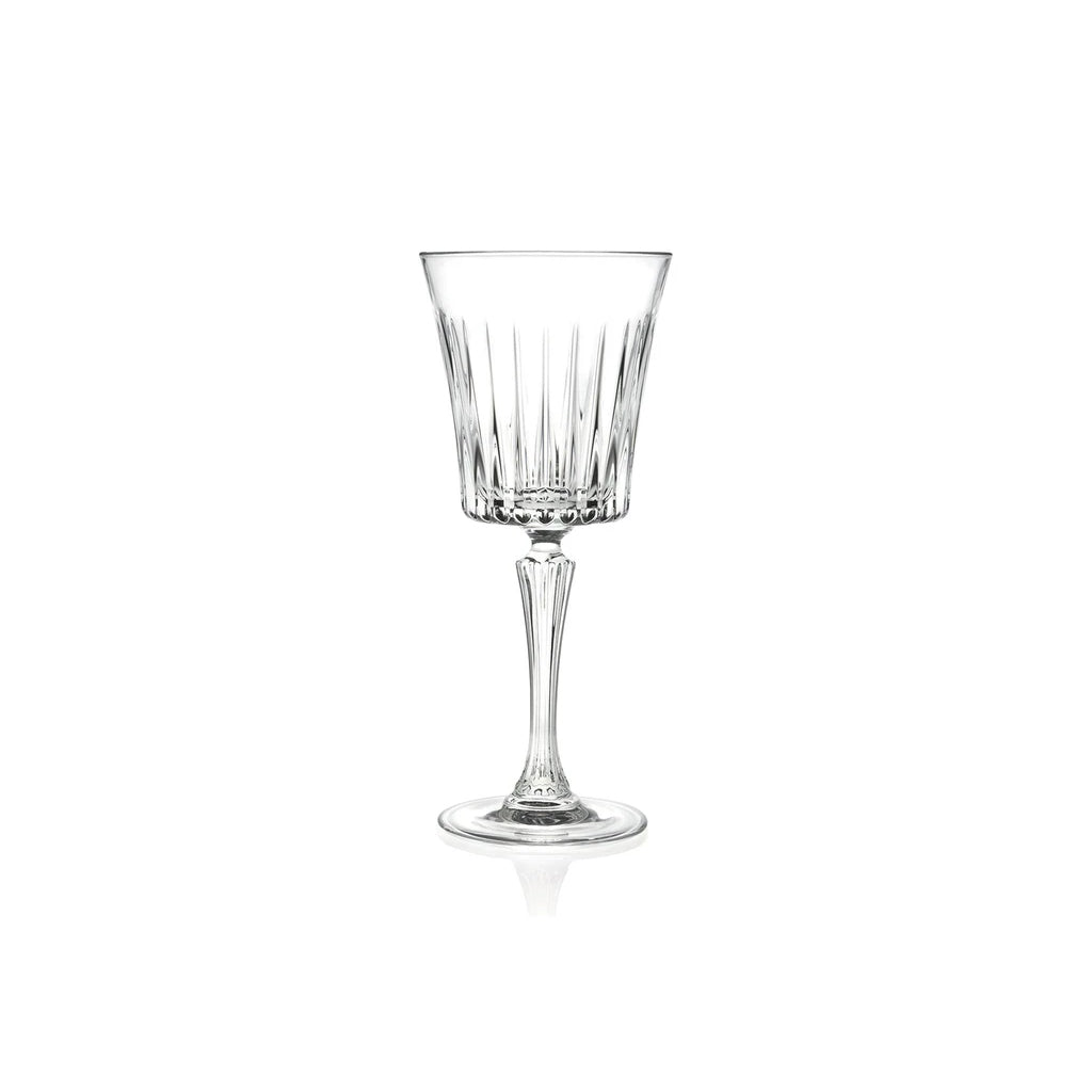 RCR (Made in Italy) Timeless Crystal Wine Goblet Glasses, 290 ml, Set of 6