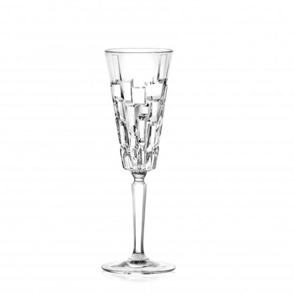 RCR (Made in Italy) Etna Flute Champagne Goblet Glasses, 190 ml, Set of 6