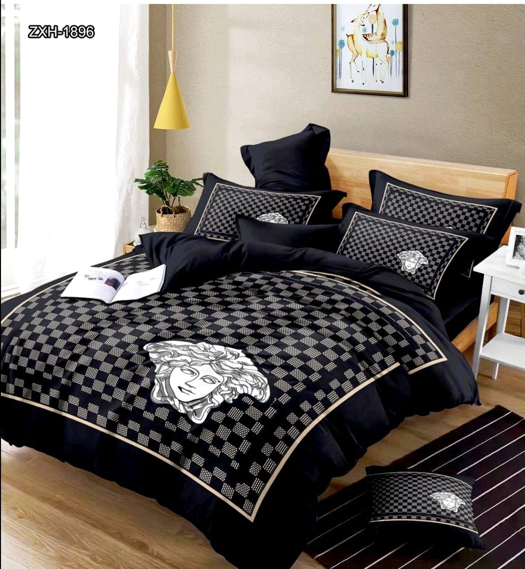 100% Comfortable 220 TC King Size Double Bedsheet Digital Print - 275 X 275 CM with 2 Pillow Covers - 3 Pcs Set